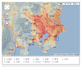 各地の揺れやすさ検索